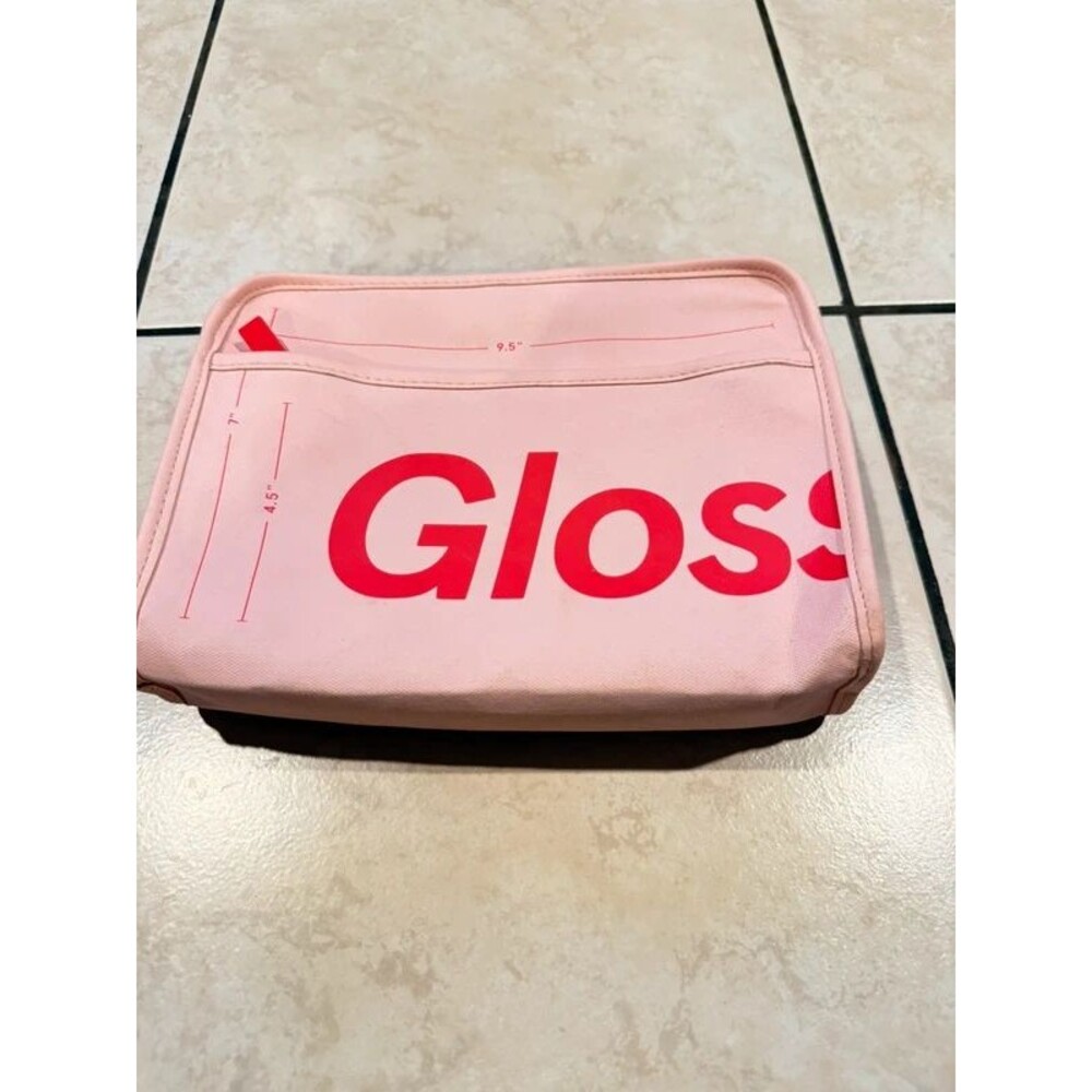 Glossier travel makeup bag
